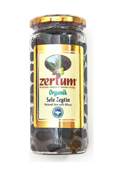 Zertum Organik Siyah Sele Zeytini 400 G