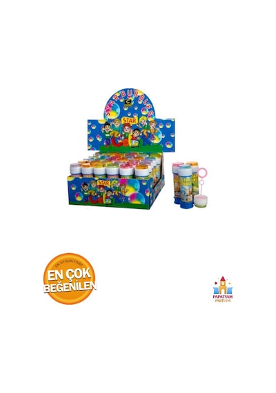 Star Bubbles Köpük Baloncuk: Eğlenceli Parti Malzemesi 36 Adetlik Paket