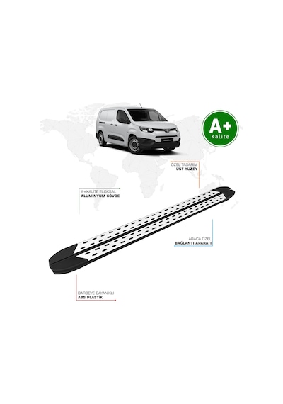 Toyota Proace City Panelvan Yan Basamak Uzun Şasi 2019 Model Ve Sonrası Trimline