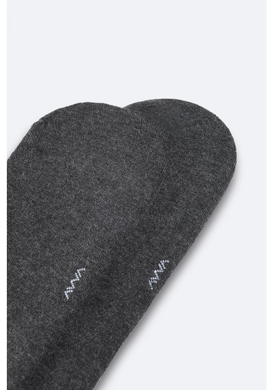 Erkek Antrasit Havlu Tabanlı Bambu Sneaker Çorap B008559
