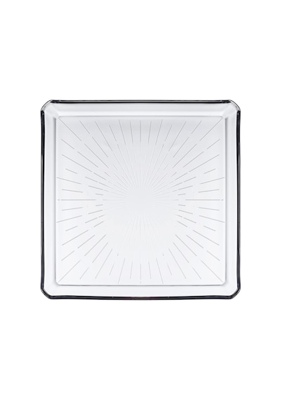 Paşabahçe Madlen Servis Tabağı 68683 Madlen Crystal Glass 24x24 Sku: Smg8690010162557 Açık Mavi
