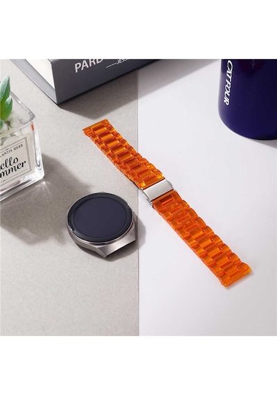 Galaxy Watch Active 2 40mm Uyumlu Krd-27 20mm Zore Kordon-sarı
