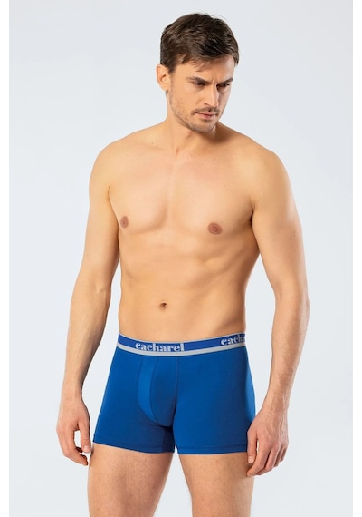 Cacharel 1337 Erkek 3'lü Likralı Boxer-lacivert&indigo&saks Lacivert