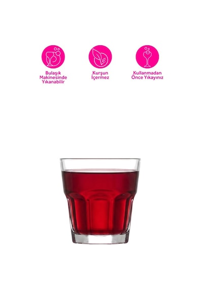 LAV Aras Cam Su Bardağı 6'lı  200 ml