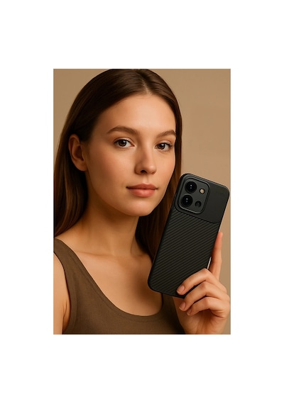 Redmi 15c 4g Auto Focus Karbon Kapak - Lacivert İtdark52196