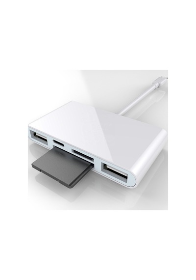 Daytona Nk1032Pro Type-C Lightning Usb-A To 2Xusb 3.0 Sd Micro Sd