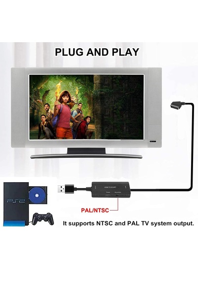 Ga94 Hdmi To Scart 1080p Hd Av Video Çevirici Dönüştürücü Adaptör