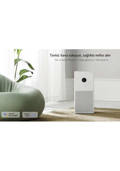 Xiaomi Akıllı Hava Temizleyici - 3 Katmanlı Hepa Filtre, 48 M² Alanetki Ve Ultra Sessiz Çalışma -temiz Hava