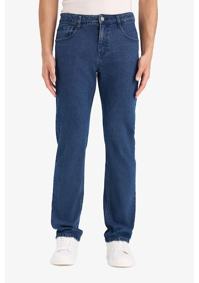 Defacto Sergio Regular Fıt Normal Bel Boru Paça Düz Paça Jean Pantolon F1875ax25aunm34 Mavi-nm34