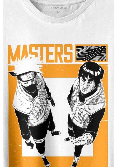 Naruto Kakashi Masters Anime Dizi Ustalar Japonca Baskılı Tişört Unisex T-shirt 001