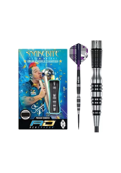 Red Dragon Peter Wright Snakebite Black Racer % 90 Tungsten Çelik Uçlu Dart Oku