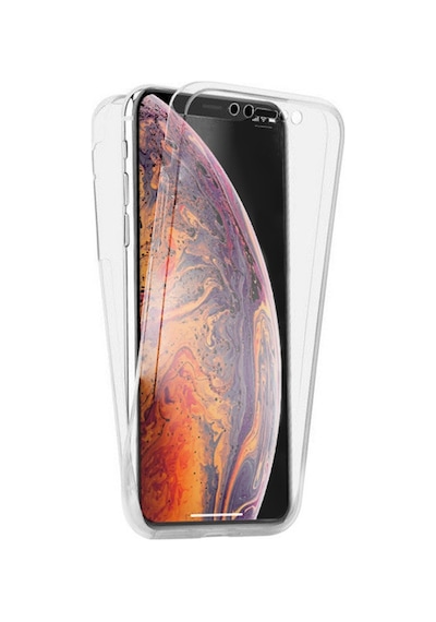 Teknomoda Apple Uyumlu iPhone XS Max (6,5'') 360 Kilif Silikon Seffaf Ön Arka 432781339