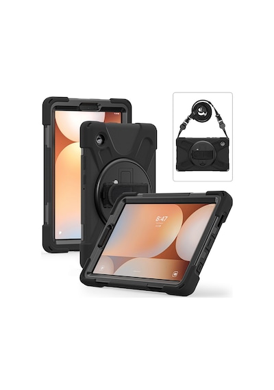 Samsung Galaxy Uyumlu Tab A11 Plus 11inç Defender Askılı Zırhlı Tank Case X230 X235 X236b Kılıf