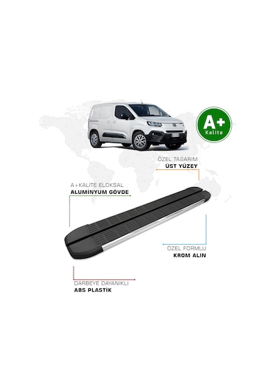 Fiat Doblo Panelvan Yan Basamak Uzun Şasi 2024 Model Ve Sonrası S-line