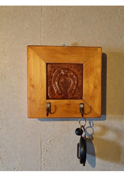 Nal, Seramik Anahtarlık Duvar Pano 14,5x14,5x2,5cm -