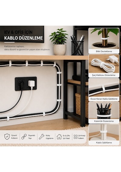 Alegron Beyaz Plastik Kelepçe 3,6 X 370 Mm 100 Adet