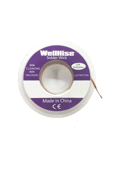Wellhise Zd-180 0.5mm Lehim Sökme Fitili - Lehim Çekme Teli