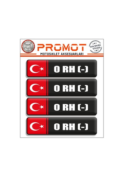 Kan Grubu 3d Sticker 4'lü Set 008 Diğer