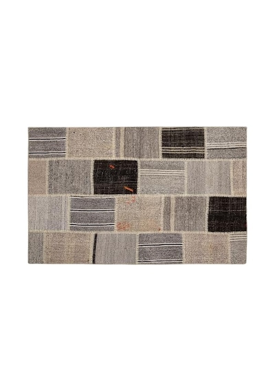 Lima Gri Krem Patchwork Halı 120x180 Diğer