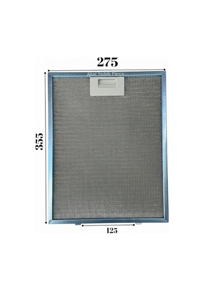 Termikel İle Uyumlu Davlumbaz 27,5x33,5 Cm Arka Ara 12,5cm Aspiratör Filtre