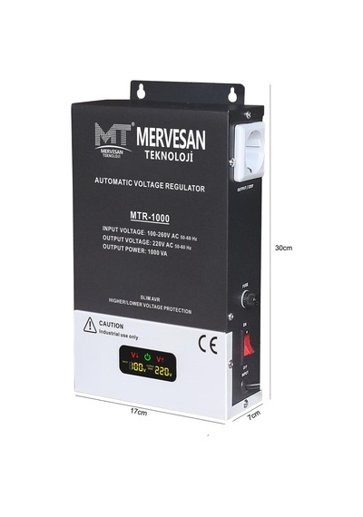 OTOMATİK VOLTAJ REGÜLATÖRÜ (KOMBİ TV) 1000W MERVESAN MTR-1000