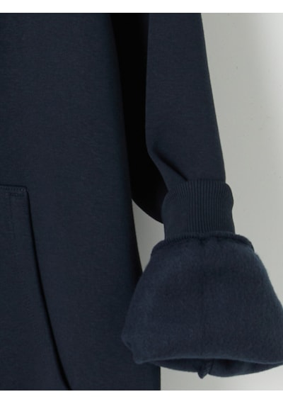 Lcw Everyday Lacivert Kalın Oversize Kadın Fermuarlı Sweatshirt