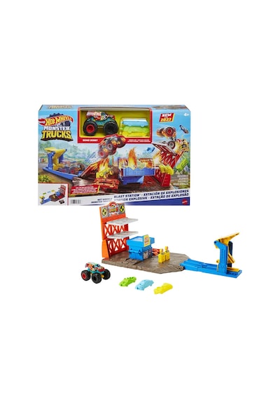 Hot Wheels Monster Trucks Patlama İstasyonu Oyun Seti