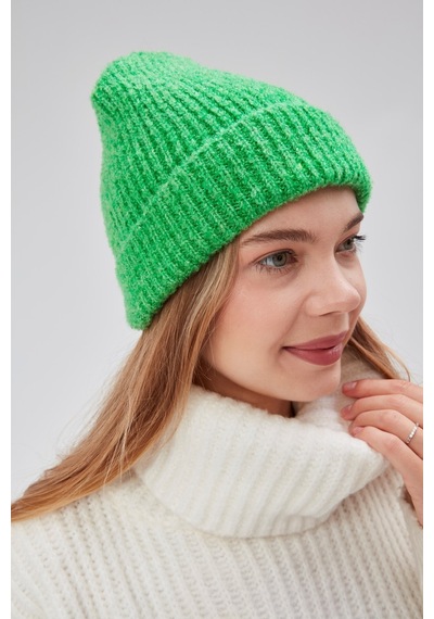 Derikem Basic Şık Standart Lüks Unisex Tiftik Bere Fıstık Yeşili