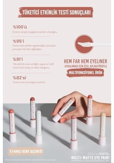 By Pastel Multi- Eye Paint Waterproof Eyeshadow&liner, 83 Stylish Diğer