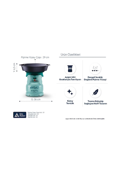 Mini Barbekü Pro Siyah
