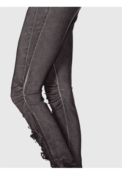 BULALGİY Kadın Mor Skinny Dantel Pantolon - BGA035301