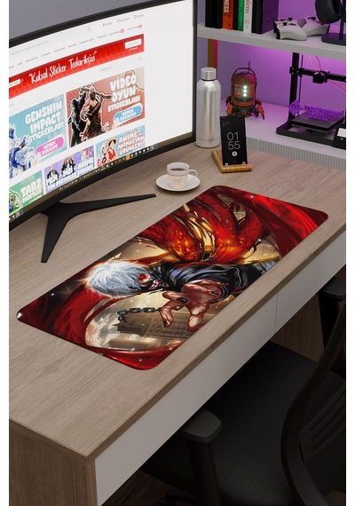 Tokyo Ghoul Anime V4 - 70x30 Xl Gaming Kauçuk Kaymaz Taban Mouse Pad Fare Altlığı