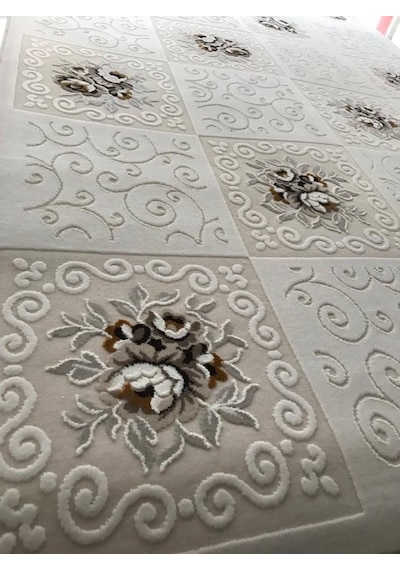 Karmen Halı Astana 6605 Whıte 156X235 4 M2