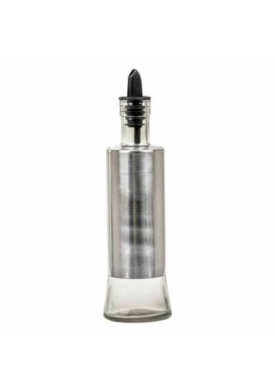 Epinox Leylak Cam Üstüne Çelik Kaplama Yağlık & Sirkelik Tek 300ml Lts-03 Metalik Gri