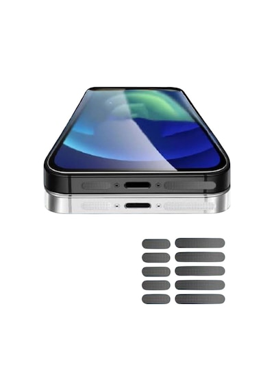Xiaomi 14 T Pro Uyumlu Siyah Hoparlör Toz Ve Kir Toz Önleyici 5 Takim 10 Adet Tıpa Set