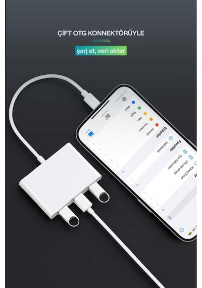 Lightning Otg Dönüştürücü İphone Uyumlu Çift Usb Bağlantı Şarj Ve Data Aktarım Kablosu Çok Yönlü Çevre Birimi Desteği: Usb Bellekler, Klavyeler, Mouselar, Kart Okuyucular, Mıdı Klavyeler Ve Dijital Kameralar İle Geniş Uyumluluk. Lightning Otg Dönüştürücü İphone Uyumlu Çift Usb Bağlantı Şarj Ve Data Aktarım Kablosu Çok Yönlü Çevre Birimi Desteği: Usb Bellekler, Klavyeler, Mouselar, Kart Okuyucular, Mıdı Klavyeler Ve Dijital Kameralar İle Geniş Uyumluluk.