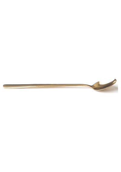 Kokteyl Kaşık Altın 22 Cm Gümüş