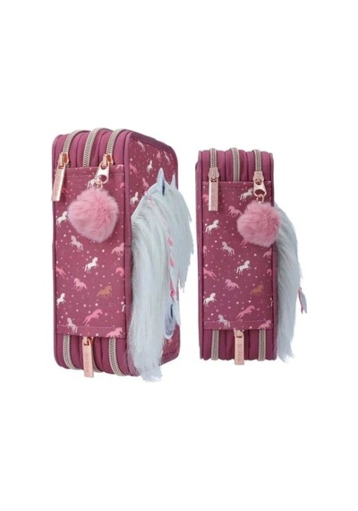 Agt Topmodel Miss Melody Triple Pencil Case Horses