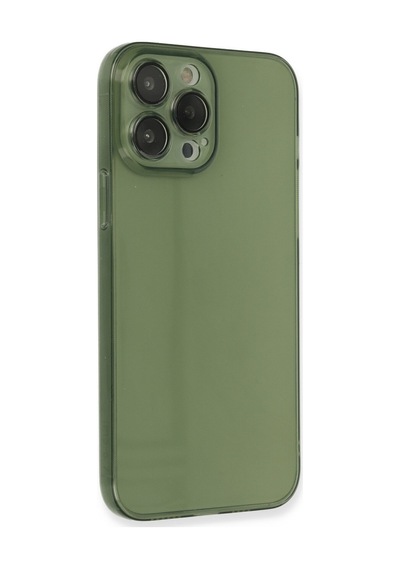 Apple iPhone Uyumlu  13 Pro Kılıf Fly Lens Silikon -  Yeşil