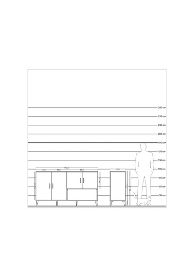 Hyperion Konsol 6 Raflı 4 Kapaklı 176x44x99 Aytaşı-çam Aytası/atlas Çam - Aytası Hyperion Konsol 6 Raflı 4 Kapaklı 176x44x99 Aytaşı-çam Aytası/atlas Çam - Aytası