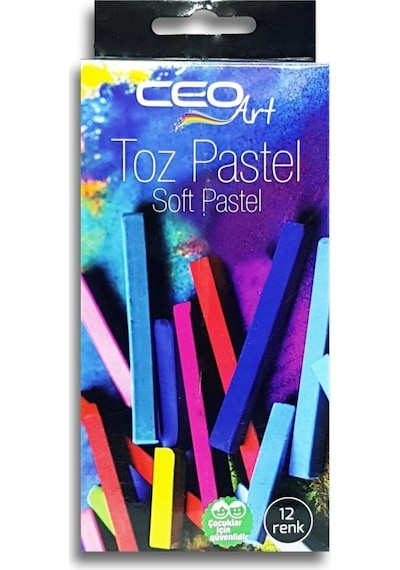 Ceo Art Pa0001 Toz Pastel Boya 12 Renk 7693859793759