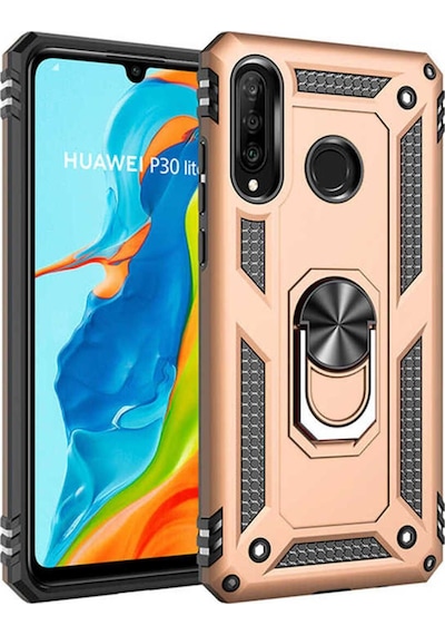 Huawei P30 Lite Kılıf Zore Vega Kapak Gold