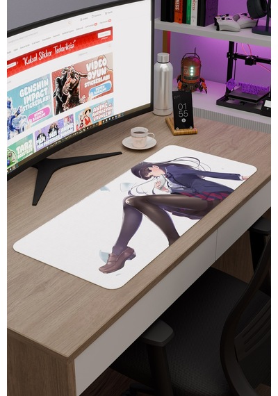 Komi Can't Communicate Dikişli Kauçuk Oyuncu Mousepad V5 - 70x30 Xl Gaming Mouse Pad