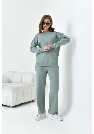 Ftz Women Kadın Düz Basic İkili Takım Mint 20800 Mint