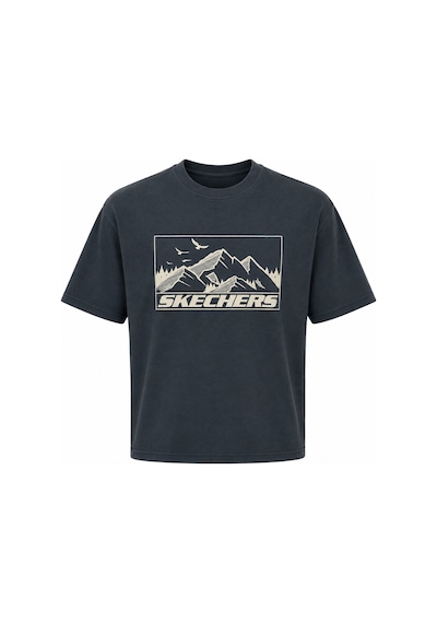 Skechers M Relax Fit Adventure Crewneck T-shirt S2620111-3998 Erkek Tişort Gri