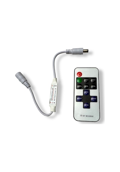 El Kumandası Tek Renkli Uzaktan Kumanda Led Işık Kablosuz Kontrol Cihazı Lamba Kontrolü Dc 5-24v 12a