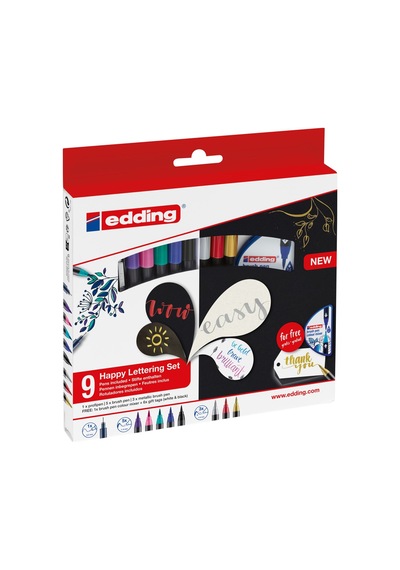 Edding Happy Başlangıç Yazı Seti 9'lu Edding Happy Başlangıç Yazı Seti 9'lu