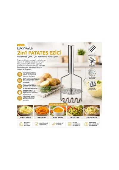 Yaylı 2-in-1 Patates Ezici Diğer