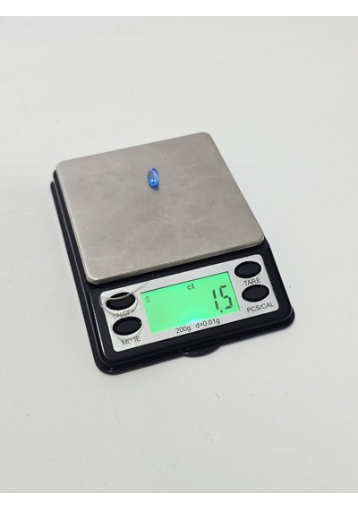 Faset Kesim Doğal Mavi Safir Taşı 1,5 Karat S002