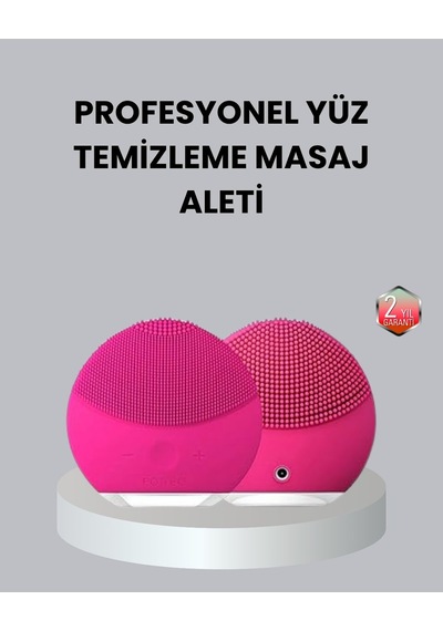 3 Fonksiyonlu Yüz Temizleme Ve Masaj Cihazı Su Geçirmez Şarjlı